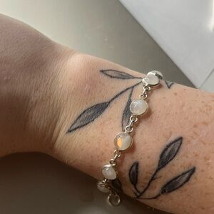 925 Rainbow Moonstone bracelet